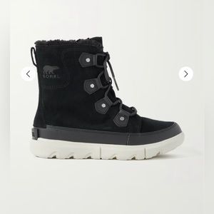 Sorel Explorer II Joan Grill Fawn Suede Ankle Boots. Size 8